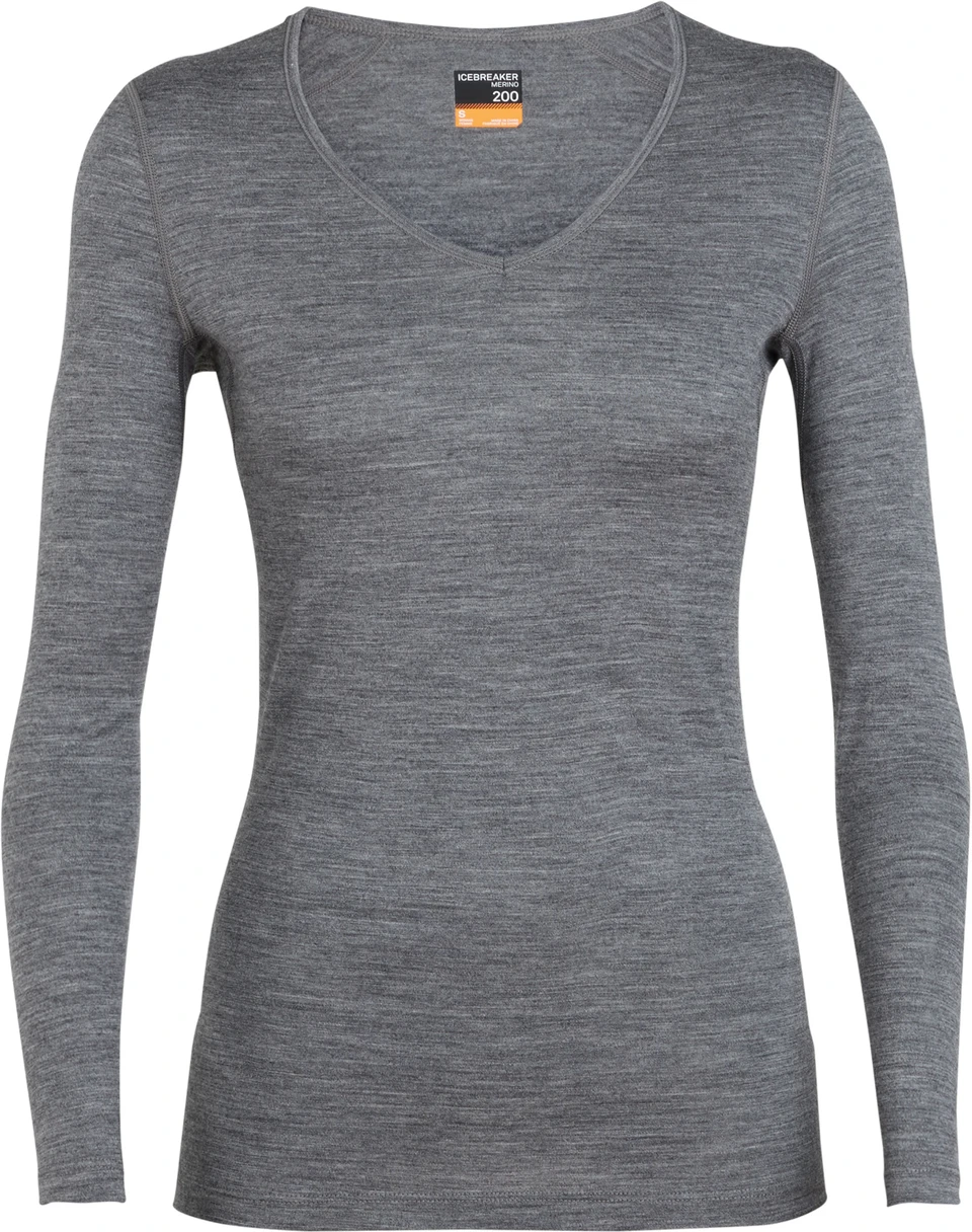 ICEBREAKER Merino Damen Longleeve 200 Oasis LS V 1 ICEBREAKER Merino Damen Longleeve 200 Oasis LS V
